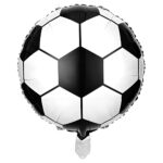 Globo Metalizado PELOTA NEGRA.  46 cm Diametro.