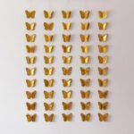 GUIRNALDA Colgante MARIPOSAS Metallic 3D. Varios Colores: Dorado Plata y GoldRose. - Imagen 2