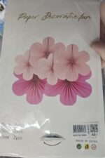 Set Rosetas Abanicos FORMA DE FLORES X 6. Varias Medidas. Gama ROSAS - Imagen 2