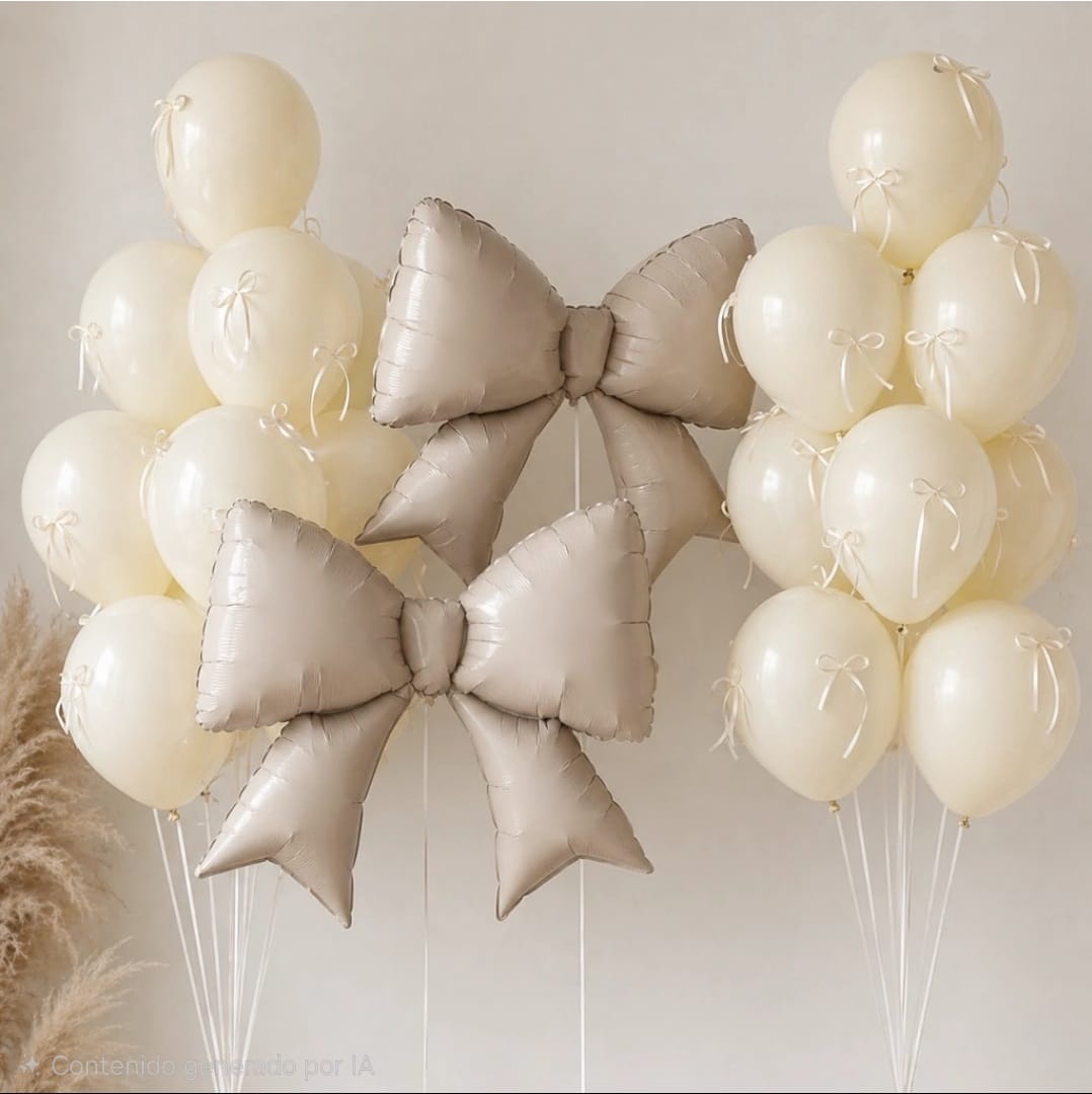 WhatsApp Image 2026-05-07 at 14.12.46 (1) Set de Globo COQUETTE CREMA. 39 Piezas - Imagen 1