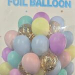 Set GLOBOS X 30 Unidades CHROMO CONFETTI Y PERLADOS : PASTELES MULTICOLOR