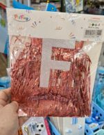 Banderin FELIZ CUMPLEAÑOS CON FLECOS. Varios Colores. - Imagen 5