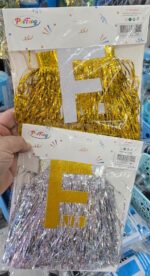 Banderin FELIZ CUMPLEAÑOS CON FLECOS. Varios Colores. - Imagen 6