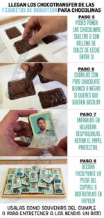 Molde Para Bañar CHOCOLINAS.  4 Cavidades. Acetato. - Imagen 3
