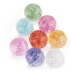 Pelotas Saltarinas Gliter x 6 Unidades. - Imagen 2
