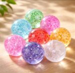 Pelotas Saltarinas Gliter x 6 Unidades.