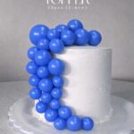 Toppers Esferas Bolas Para Tortas Plasticas AZULES  Varias Medidas en el Pack x 20 Unidades.