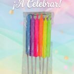 PACKS DE VELAS GIBREADAS X 6: MULTICOLOR NEON