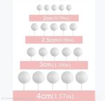 Toppers Esferas Bolas Para Tortas Plasticas AZULES  Varias Medidas en el Pack x 20 Unidades. - Imagen 4