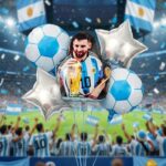 Set de Globo x 5 Metalizado MESSI