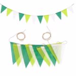 Banderin de Arpillera GAMA VERDES