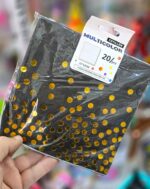 Servilletas  Negras Lunares Dorados x 20 Unidades