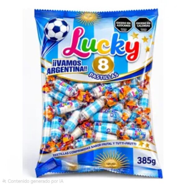 Pastillitas Lucky ARGENTINA 385 grs.