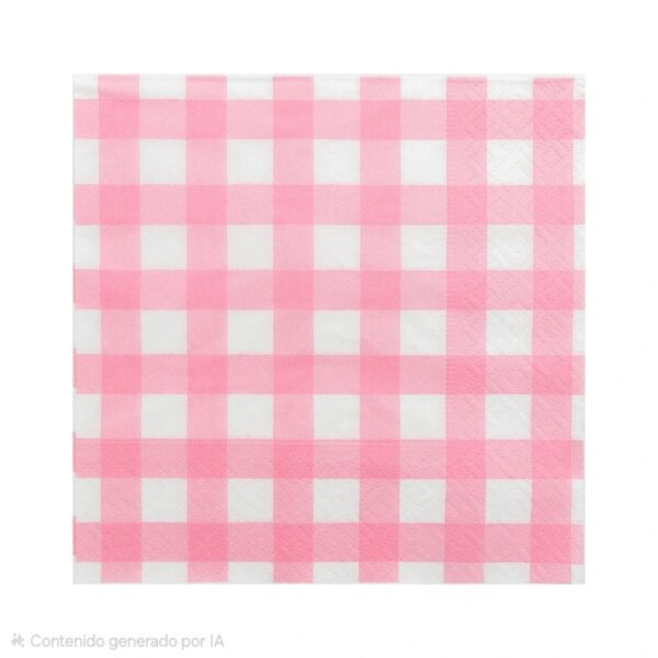 Servilletas Cuadrille ROSAS  x 20 Papel Tissue. Miden Aprox 16,5 x 16,5 Cm.