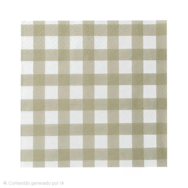 Servilletas Cuadrille MUSGO  x 20 Papel Tissue. Miden Aprox 16,5 x 16,5 Cm.