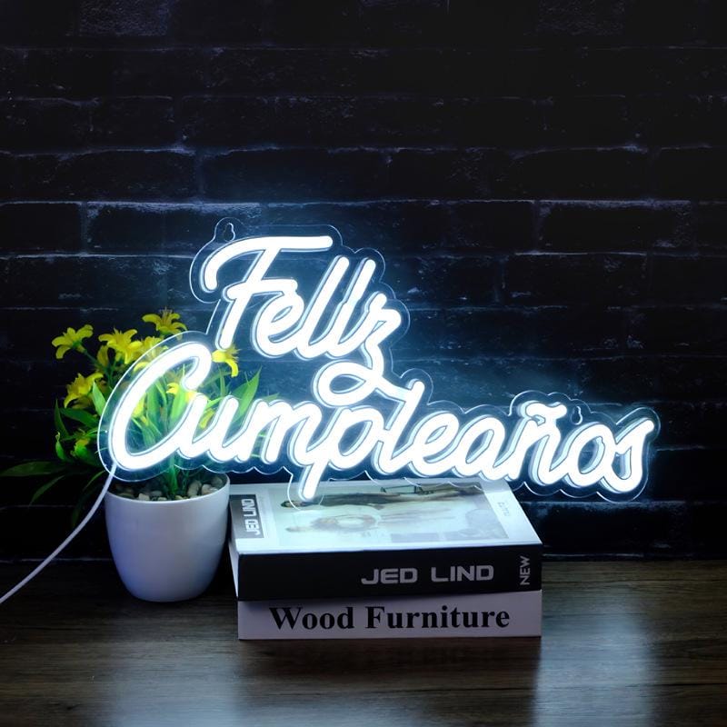 WhatsApp Image 2026-06-18 at 10.51.50 (1) Cartel LED LUMINOSO FELIZ CUMPLEAÑOS. Mide 42x 20 cm USB - Imagen 1