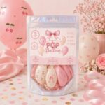 Globos POP BALLOON COQUETTE MOÑO CEREZA X 15 ESTAMPADOS
