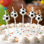 Set de Velas x 5 Unidades:  PELOTAS FUTBOL CHATAS PE