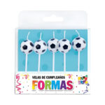 Set de Velas x 5 Unidades:  PELOTAS FUTBOL CHATAS PE - Imagen 2