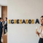 SET DE GLOBO EGRESADOS/A . LETRAS Miden 40cm  Cada Una.