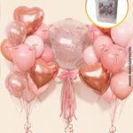 Set de Globo XL 46 Piezas COQUETTE ROSAS