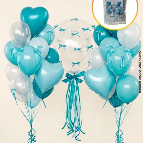 Set de Globo XL 46 Piezas COQUETTE CELESTE