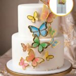 Cake Topper Mariposas Multicolor Varias Medias x 12
