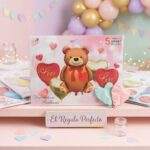 Set de Globo Metalizado x 5 OSO LOVE Apto Helio