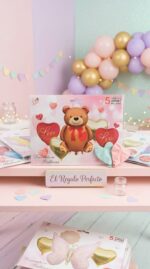 Set de Globo Metalizado x 5 OSO LOVE Apto Helio