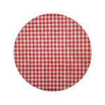 Plato de Sitio de Papel CUADRILLE ROJO Y BLANCO X 20. - Imagen 3