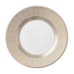 Plato Acanalado Elegancia Champagne 23 cm.  Trae 10 Unidades. - Imagen 2
