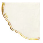 Servilleta Liberty Blanca Borde Dorado  Trae 20 Unidades. - Imagen 2