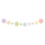 Banderin MARGARITAS PASTELES MULTICOLOR - Imagen 2