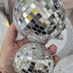 Bolas de Boliche Esferas Espejadas GRANDES. 10 Y 8 cm Para Tortas.