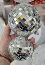 Bolas de Boliche Esferas Espejadas GRANDES. 10 Y 8 cm Para Tortas.