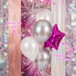 Bouquet Globo con Helio: BURBUJA SIMPLE PERSONALIZADA  + 4 GLOBOS PERLADOS + Estrella/Corazon  Metalizada 18 pulg.