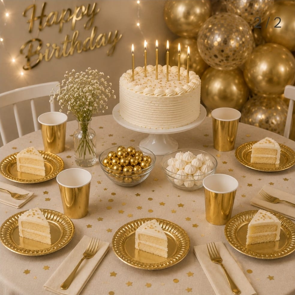 WhatsApp Image 2026-08-19 at 14.32.55 (1) Plato Polipapel ACANALADO Pleno Stamping Dorado 18cm. x 10 Unidades. - Imagen 1