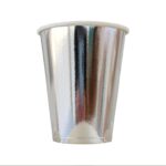 Vaso Polipapel Metalizado Plateado Pleno Trae 10 Unidades. - Imagen 2