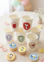 Vasos Polipapel  SNOOPY x 8 Surtidos