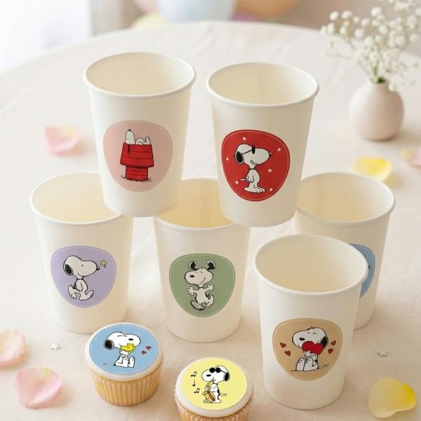 Vasos Polipapel  SNOOPY x 8 Surtidos