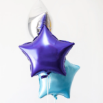 GLOBO METALIZADO 18 PULGADAS ESTRELLAS CON HELIO. Precio Publicado POR UNIDAD. Color a Eleccion segun Stock