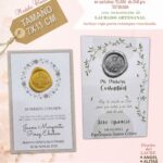 Estampas de Comunion MODELO ITALIANO SIMPLE LACRADA .  Papel telado Texturado 240gr . Incustracion de Lacrado Artesalan. Incluye Caja Portaestampa.