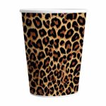 Vasos  Polipapel ANIMAL PRINT  x 8 FO