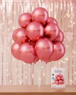 Set de Globos Chromo 10 Pulg. x 10 Unidades. Varios Colores. - Imagen 2