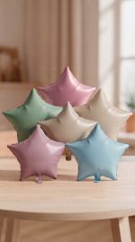 Globos ESTRELLAS MATE PASTEL 18 Pulg. Por Unidad. Varios Colores. - Imagen 2