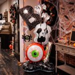 Globos XL  Halloween : BOO HALLOWEEN CON BASE. Mide 1.2 mts.