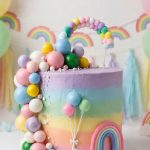 Cake Topper Set ARCO IRIS MULTICOLOR 29 Piezas.