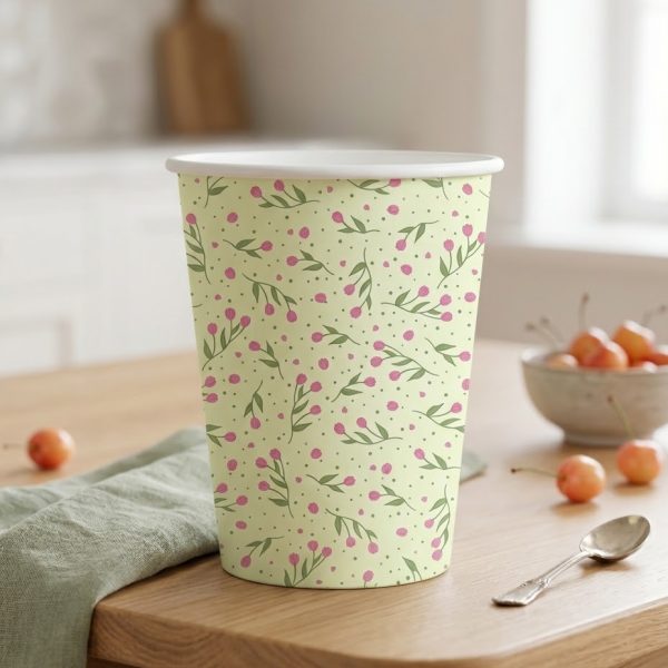 Vaso Polipapel JARDIN DE TULIPANES  X 8 Unidades