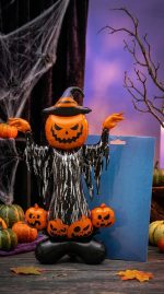 Globo XL HALLOWEEN:  CALABAZA BRUJA Mide 117cm x 76 cm - Imagen 2