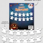 Banderin HALLOWEEN FANTASMITAS BLANCOS